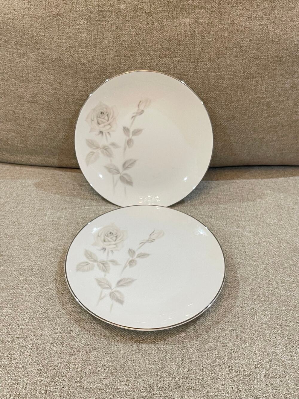 Set of 2 Bread & Butter Noritake China Melrose 6002 Plates Japan